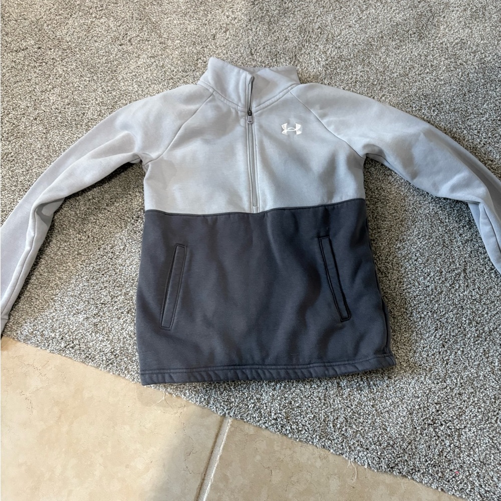 Under Armour Two-Tone Gray Half-Zip Pullover